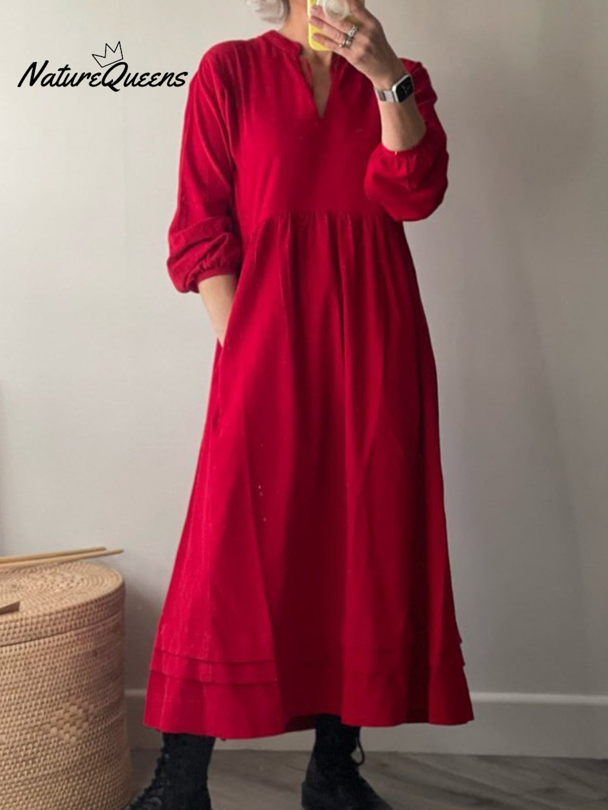 Women's Pocket Cotton Dress