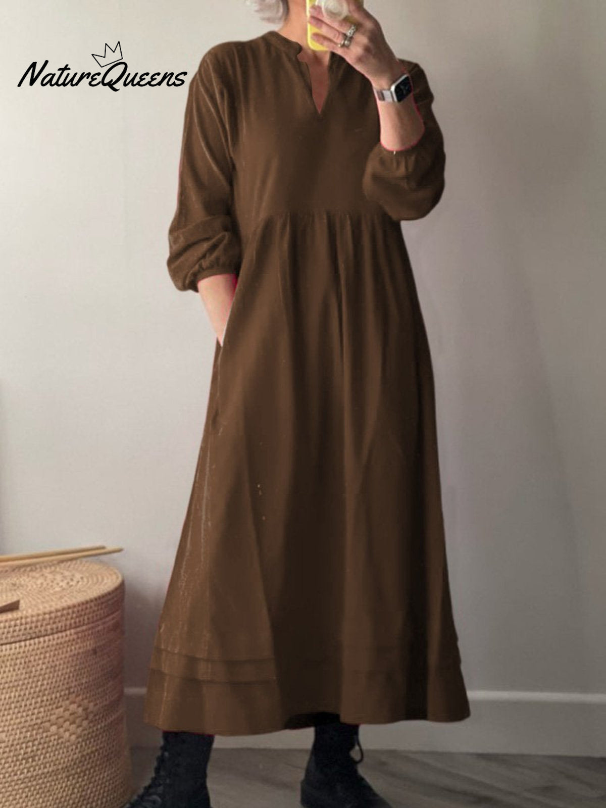Women's Pocket Cotton Dress