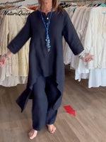 Women’s Solid Color Casual Suit Black / S