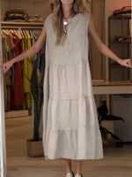 Women's Cotton and Linen Dress