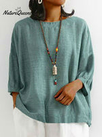 Women Solid Color Loose T-Shirt