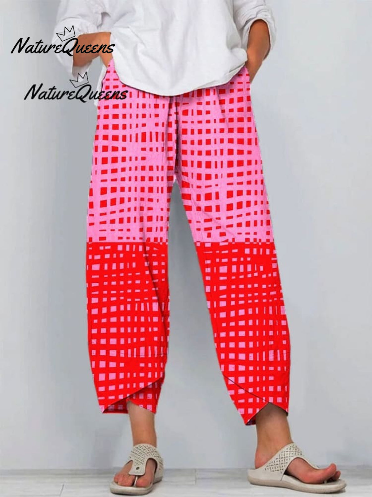 Women's Abstract Vibrant Bold Fun Colorful Geometric Stripes Art Print Flowy Dress