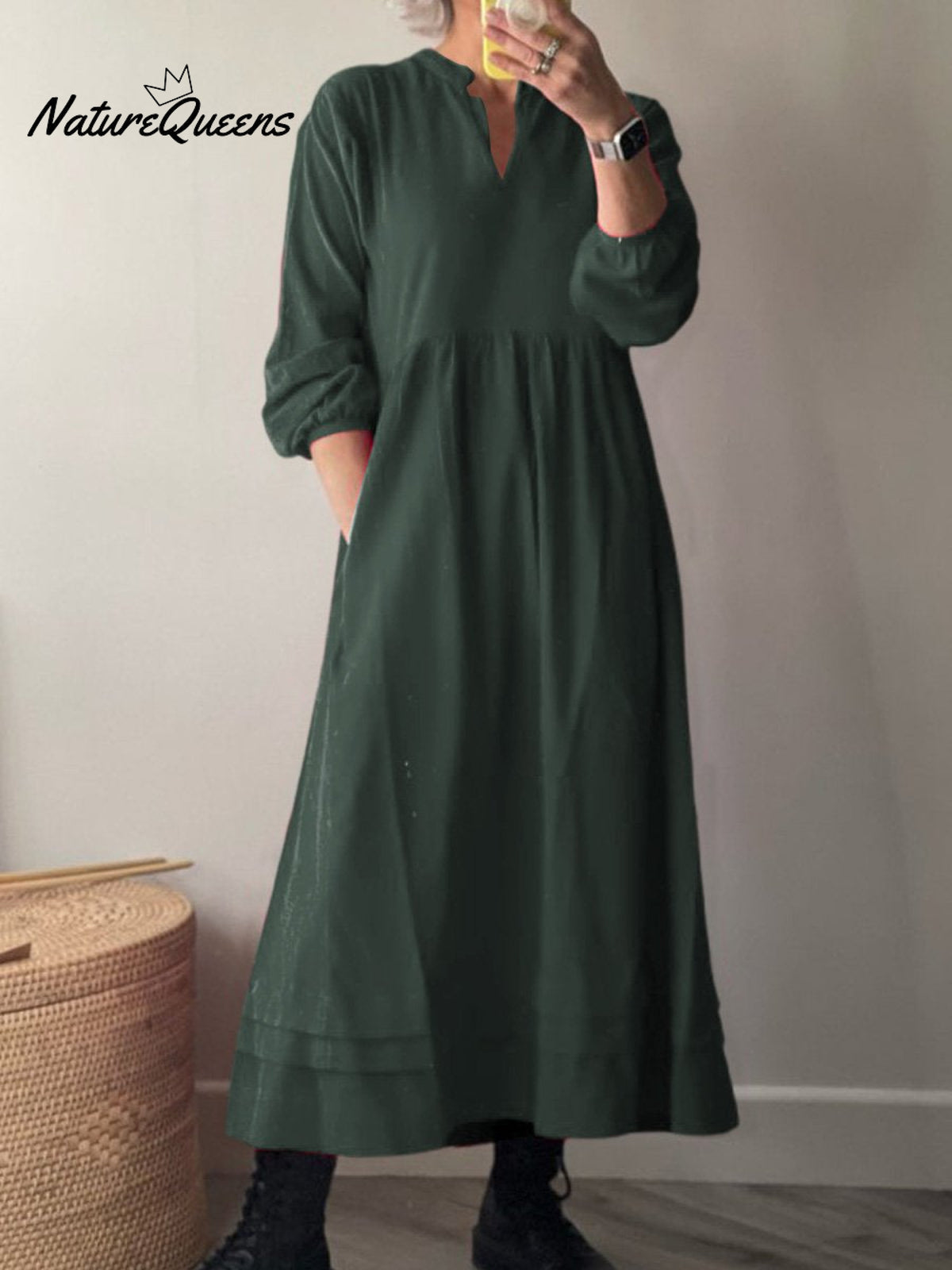 Women's Pocket Cotton Dress