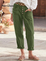 Women's Loose Cotton And Linen Casual Pants