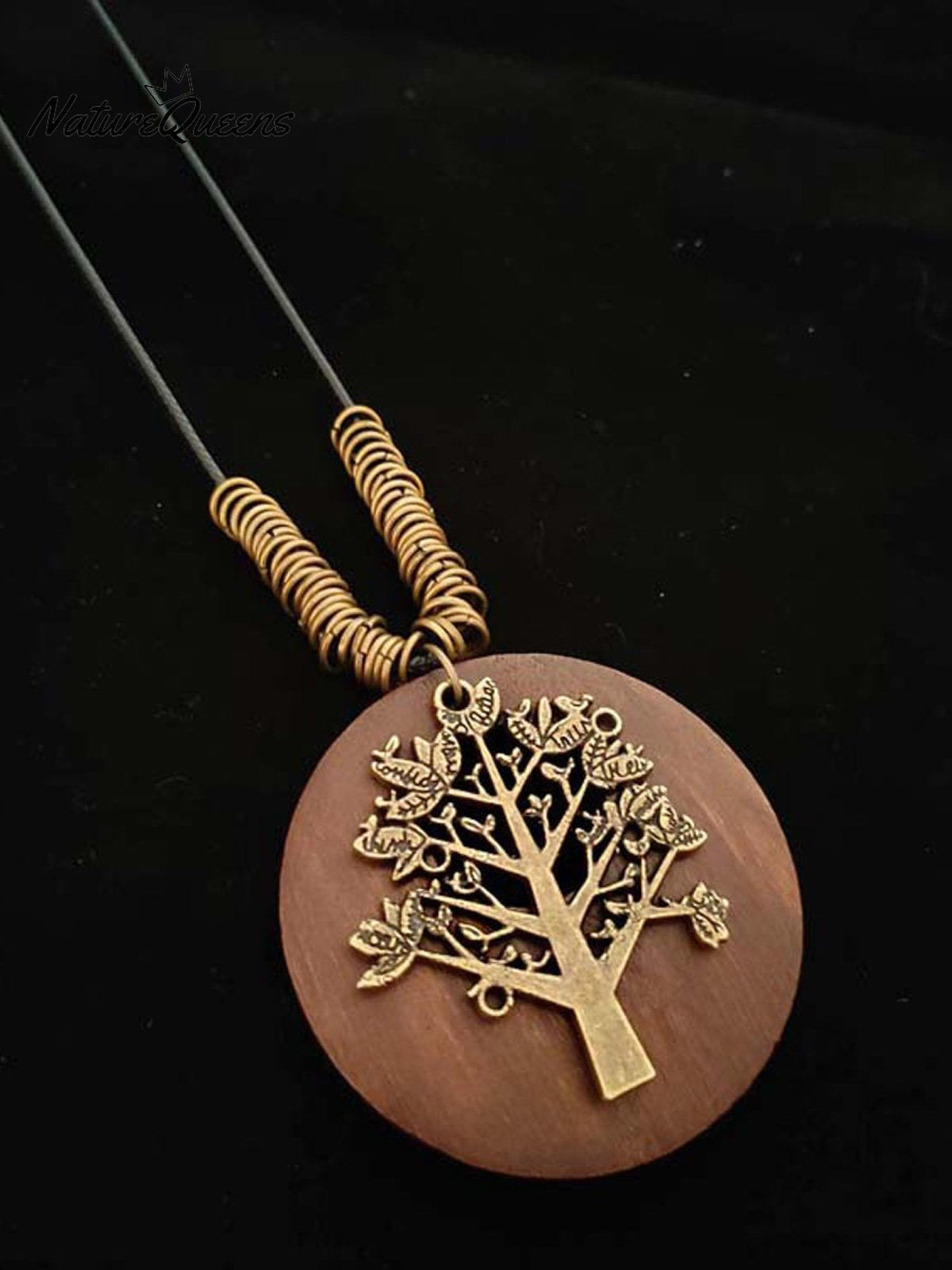 Women's Ethnic Style Wood And Alloy Long Chain Necklace