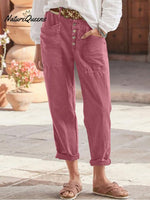Women's Loose Cotton And Linen Casual Pants