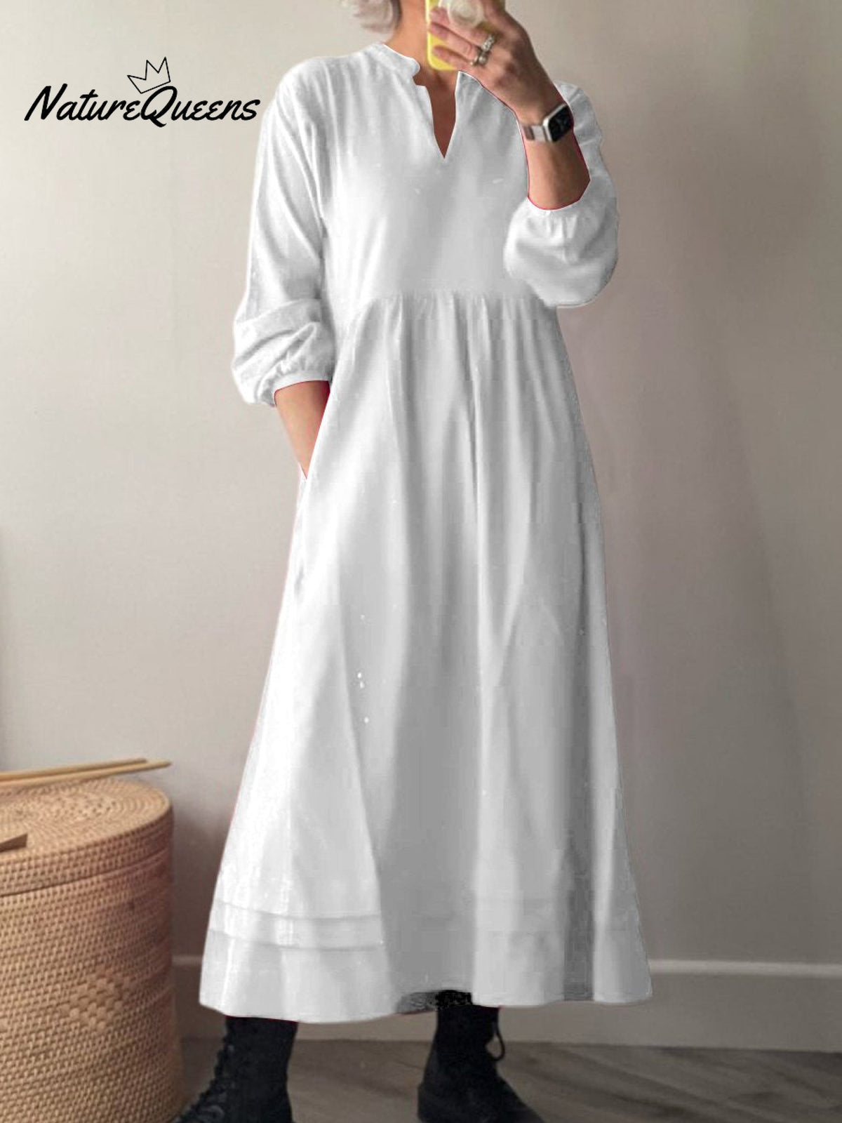 Women's Pocket Cotton Dress