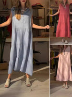 Women's Cotton and Linen Dress