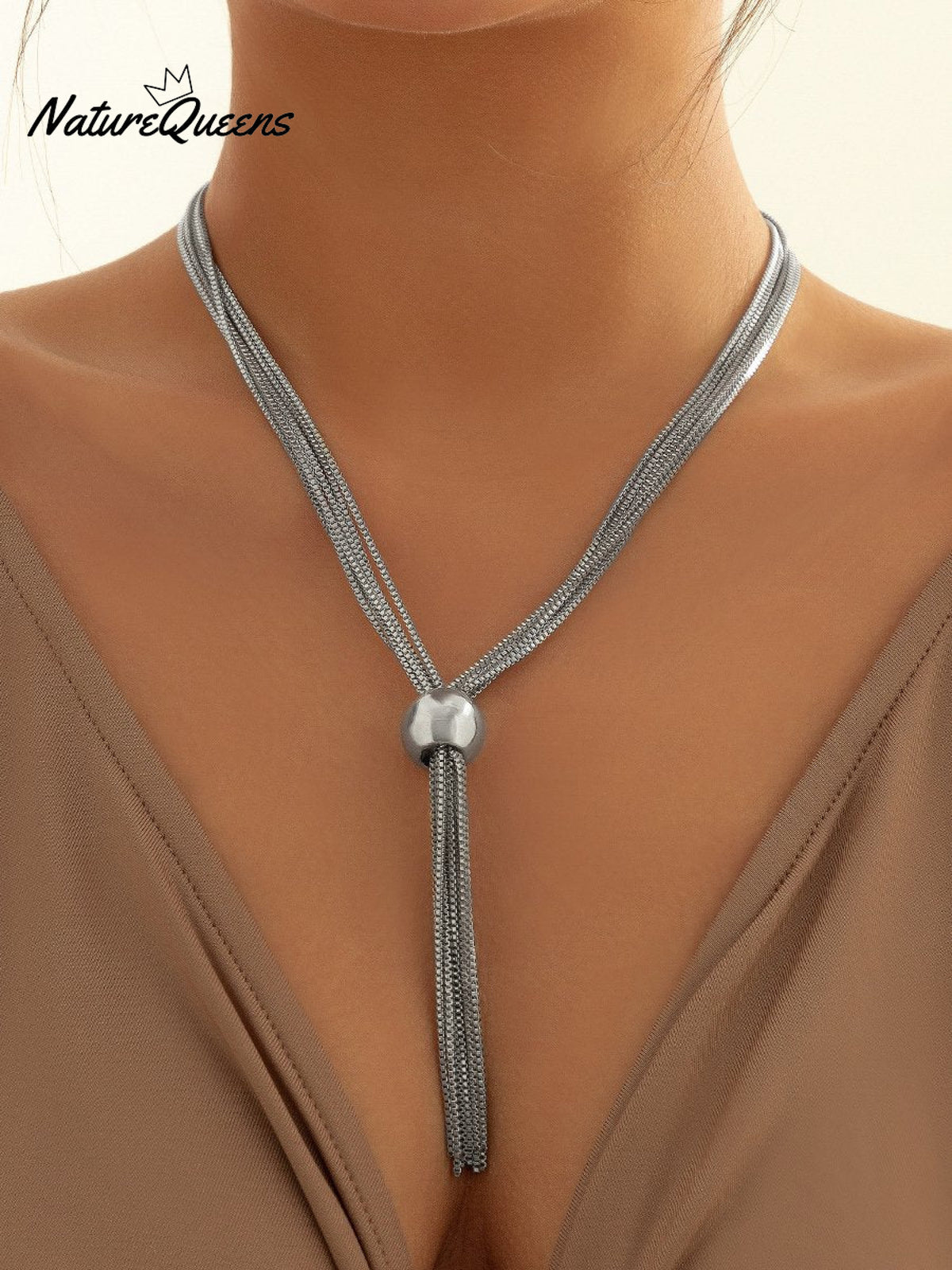 Punk Multi - Layered Necklace Bracelet 14 / Onesize