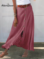 Women’s Colors Available Print Casual Half Body Skirt Maroon / S