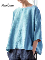 Cotton And Linen Vintage Fan Cover - Up Blue / S