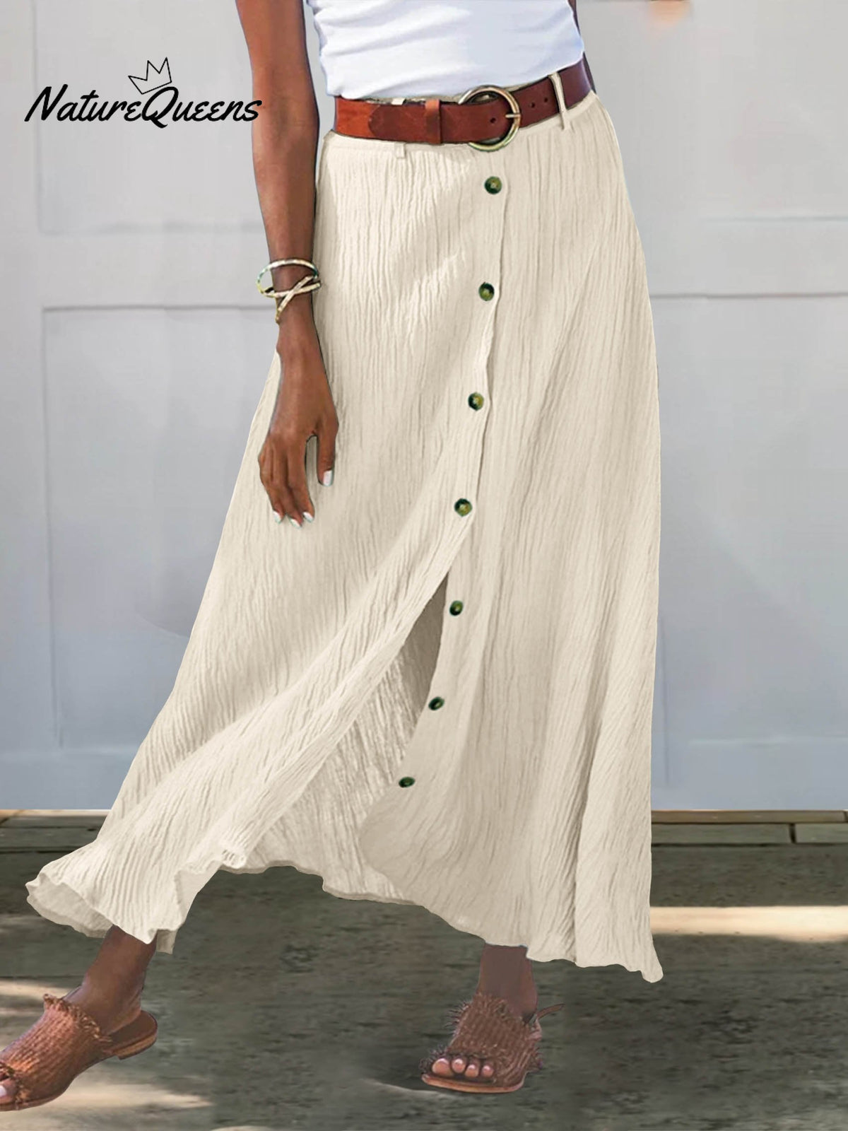 Women’s Colors Available Print Casual Half Body Skirt Sand / S