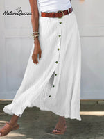 Women’s Colors Available Print Casual Half Body Skirt White / S