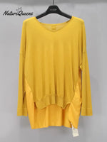 Women's Casual Patchwork Satin V-neck Sweater