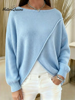Women's Crossover Casual Loose Sweater