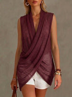 A Loose, Comfortable, And Lightweight Sleeveless Knit Top.