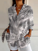 Women's Leopard Print Casual Shirt