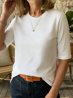 Cozy Minimalist Half-sleeve 100% Cotton T-shirt