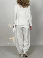 Women's Minimalist High-end Cotton And Linen Set