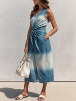 Women's Gradient Waist-cinch Dress