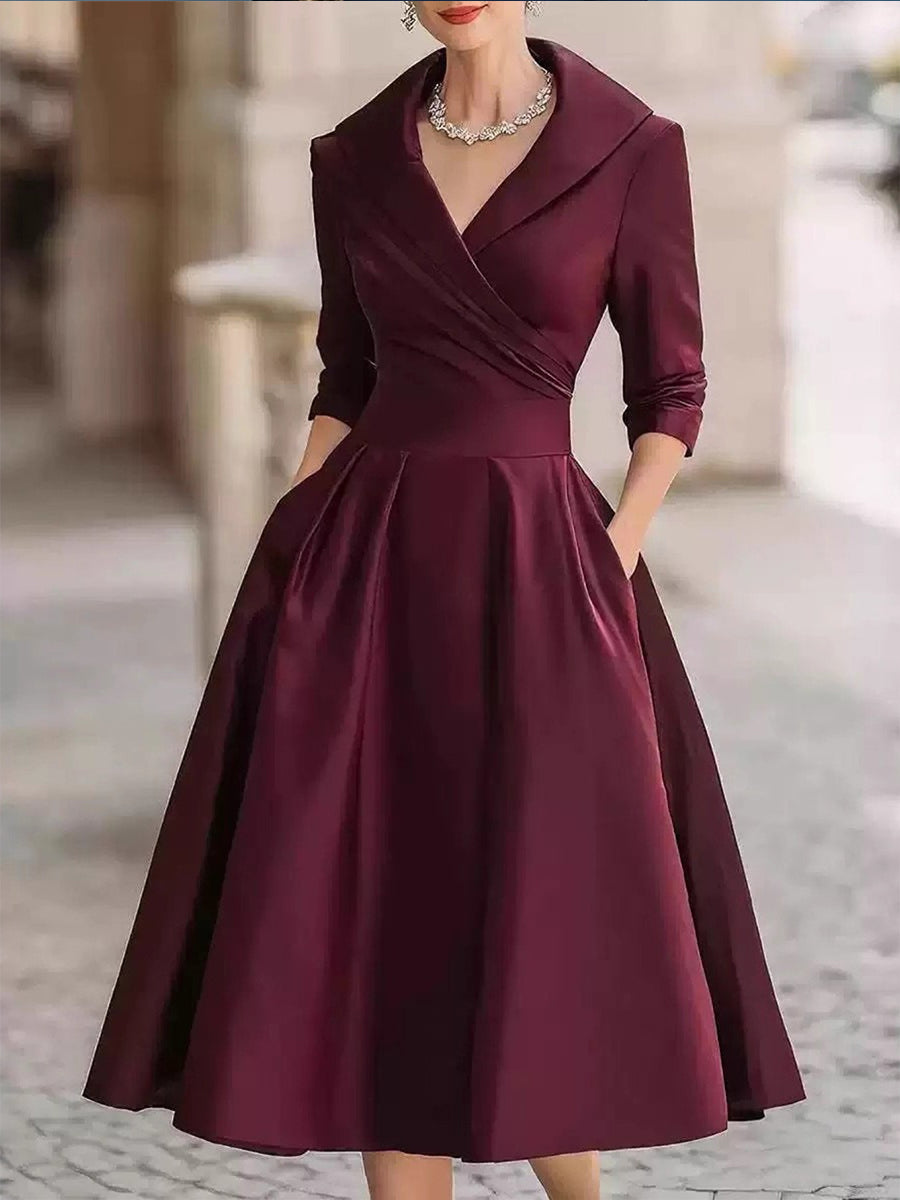 Women's Vintage Elegant Slim-fit Dress