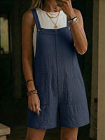 Women's Short-length Cotton Overalls