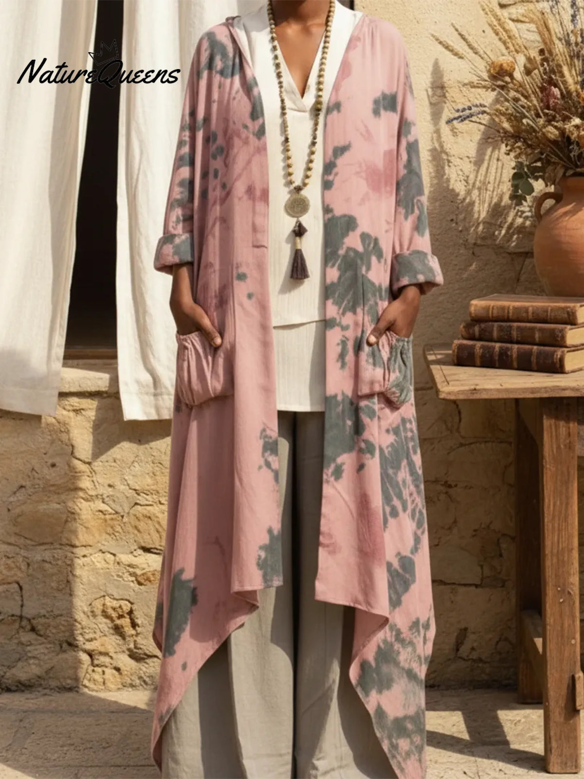 Women's Boho Tie-dye Print Cardigan