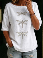 Cozy & Elegant Boat-neck Cotton-linen Shirt