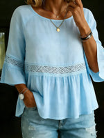 Women's Simple Cotton And Linen Top