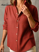 Casual Stand-collar Button-up Cotton Shirt