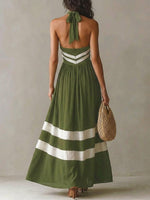 Women's Color Block Art Casual Stylish Cotton Dress
