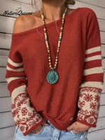 Casual Off-the-shoulder Sweater