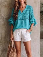 Casual Plaid Cotton Blouse