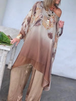 Women's Cozy And Flowing Floral Print Chiffon Top