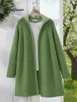 Women's Cozy Hooded Knit Sweater Cardigan