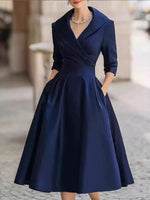 Women's Vintage Elegant Slim-fit Dress