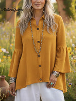 Elegant Cozy Flared Sleeve Cardigan Sweater