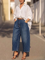 Women's Casual Design Simple Cotton-linen Shirt