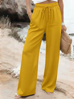 Women's Casual Tencel And Cotton Wide-leg Pants