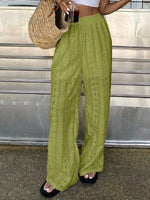 Women's Openwork Embroidered Casual Pants