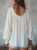 Women's Bohemian Ruffled Shirt