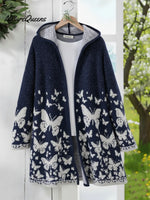 Butterfly Dream Knitted Hooded Cardigan