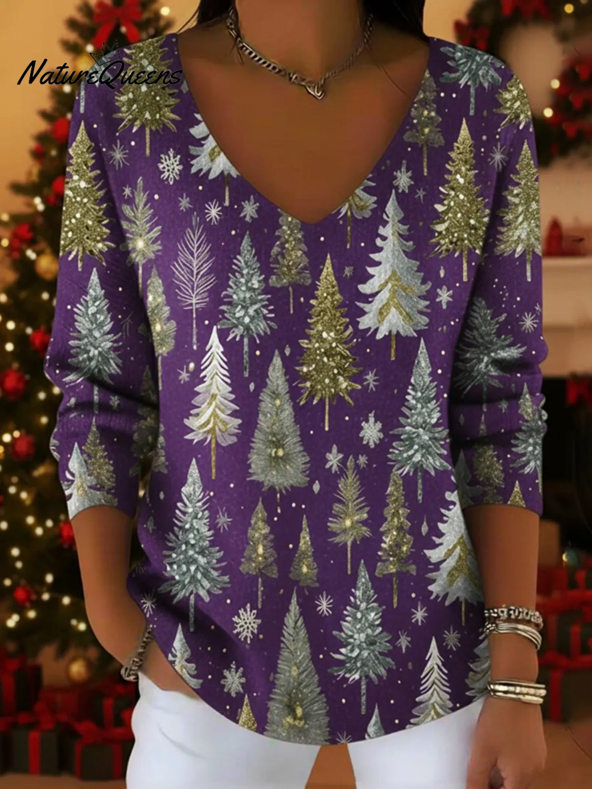 Tiffany Blue Dream Christmas Sweater Top