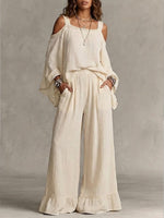 Women's Bohemian Cotton And Linen Set