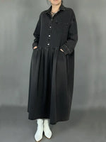 Women's Cozy Loose-fitting Denim Cotton Dress