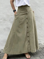 Women's Casual And Fashionable A-line Cotton Skirt