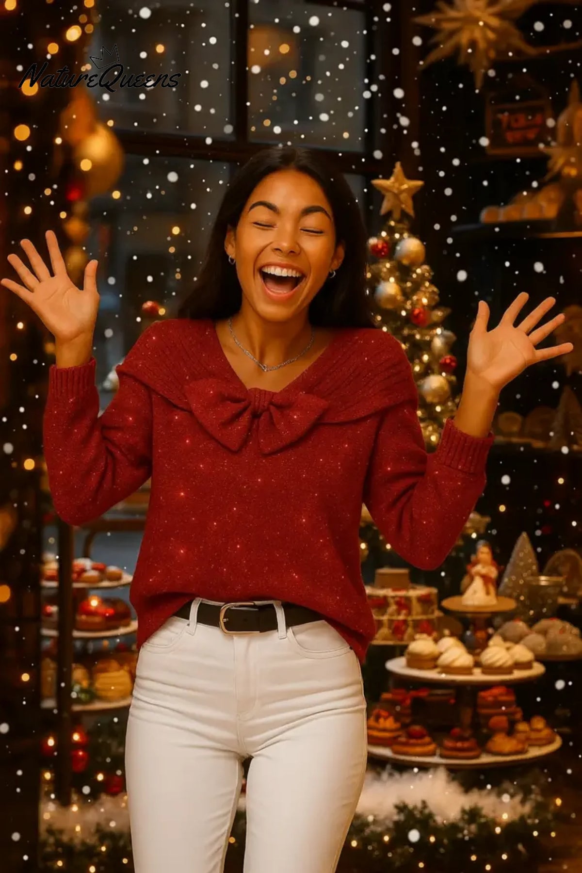 Women's Crew Neck Long Sleeve Casual Loose Knit Top