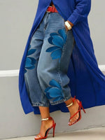 Casual Artistic-print Jeans