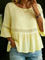 Women's Simple Cotton And Linen Top