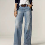 Women's Vintage Straight-leg Wide-leg Jeans